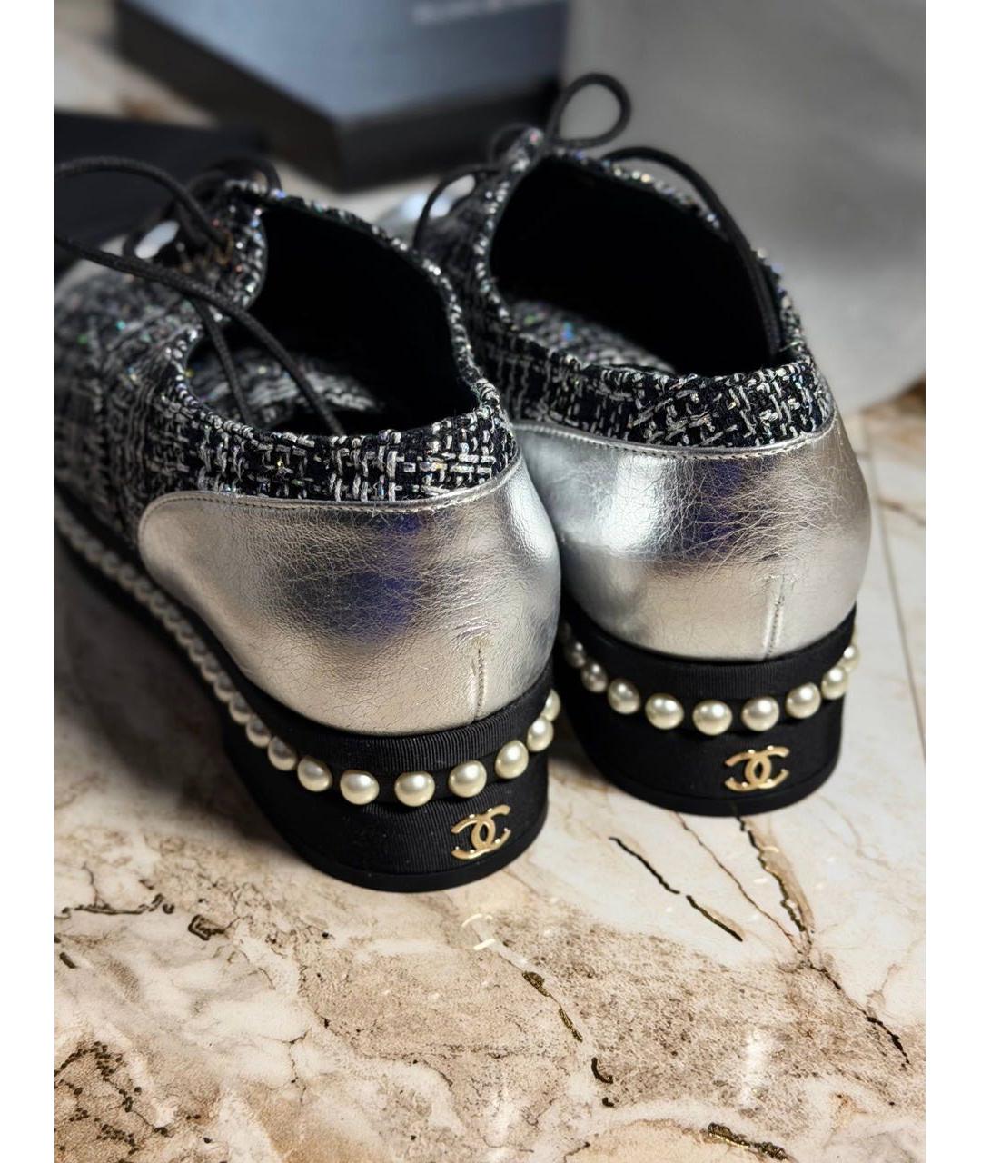 CHANEL Черные кожаные ботинки, фото 6