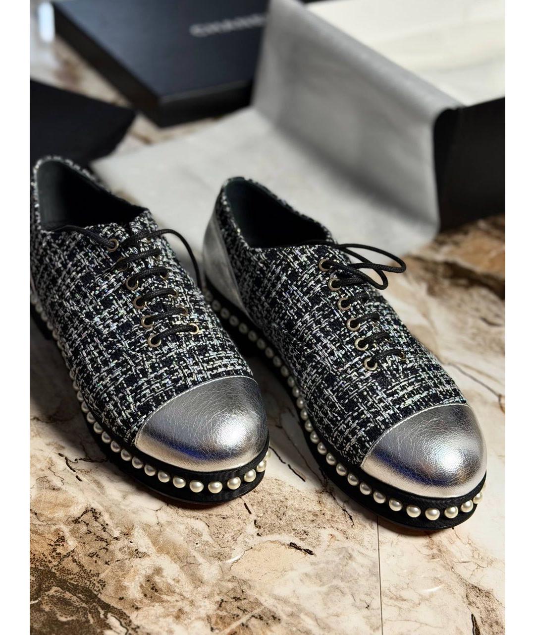 CHANEL Черные кожаные ботинки, фото 2