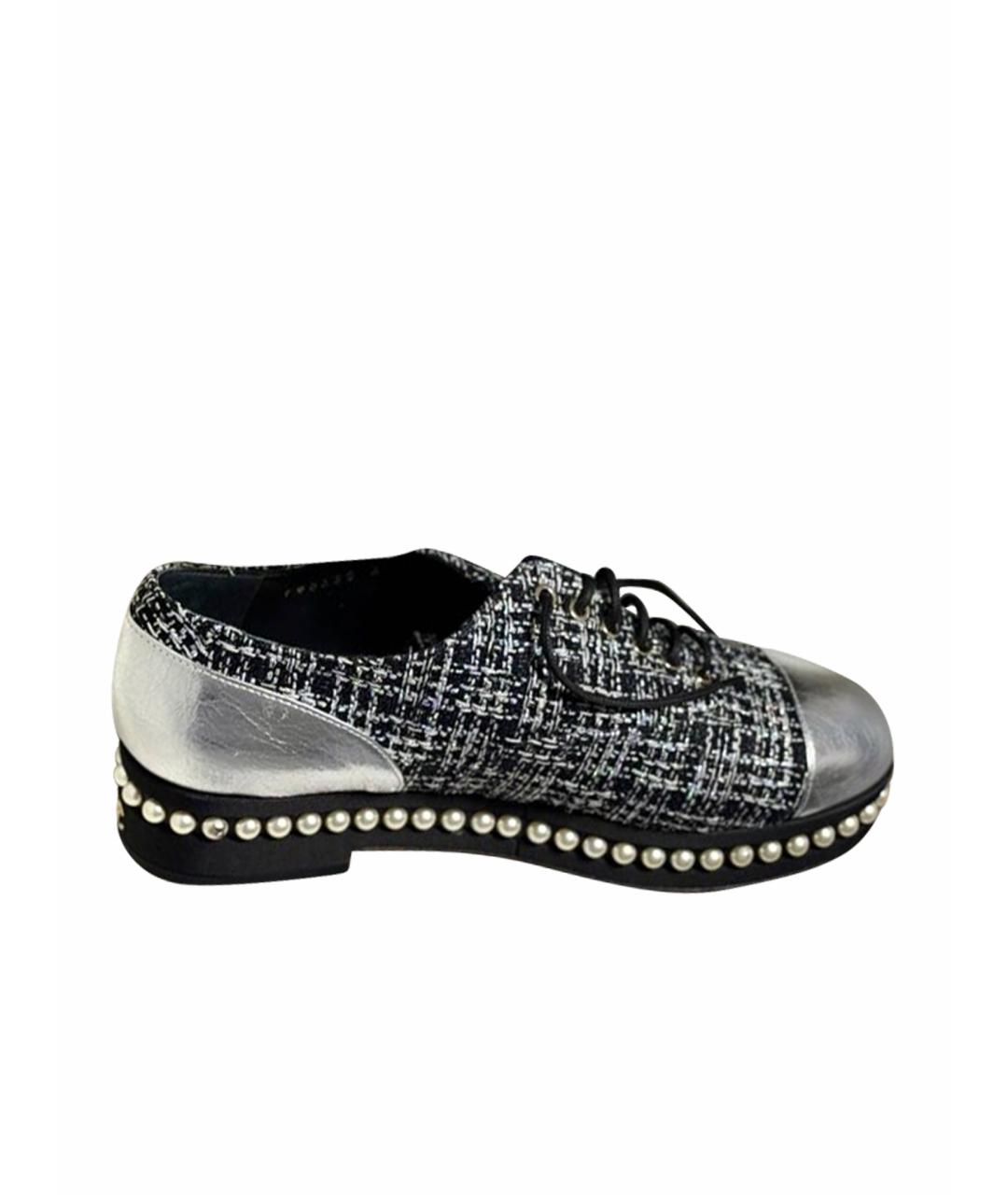 CHANEL Черные кожаные ботинки, фото 1