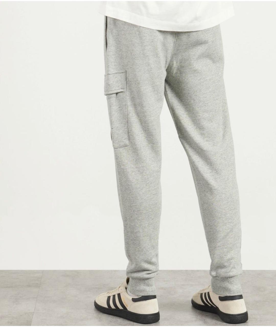 CP COMPANY Серые хлопковые повседневные брюки, фото 2