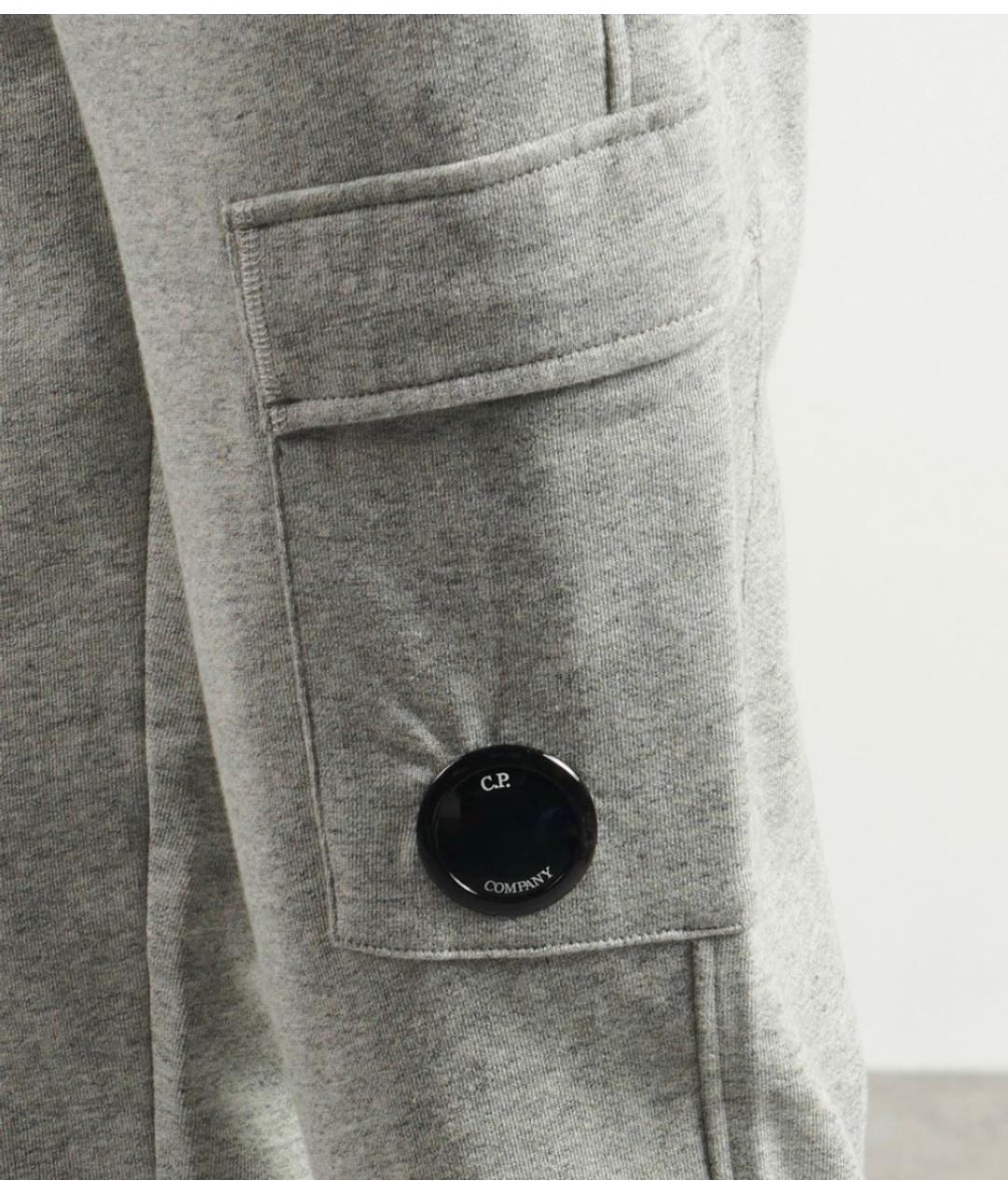 CP COMPANY Серые хлопковые повседневные брюки, фото 4