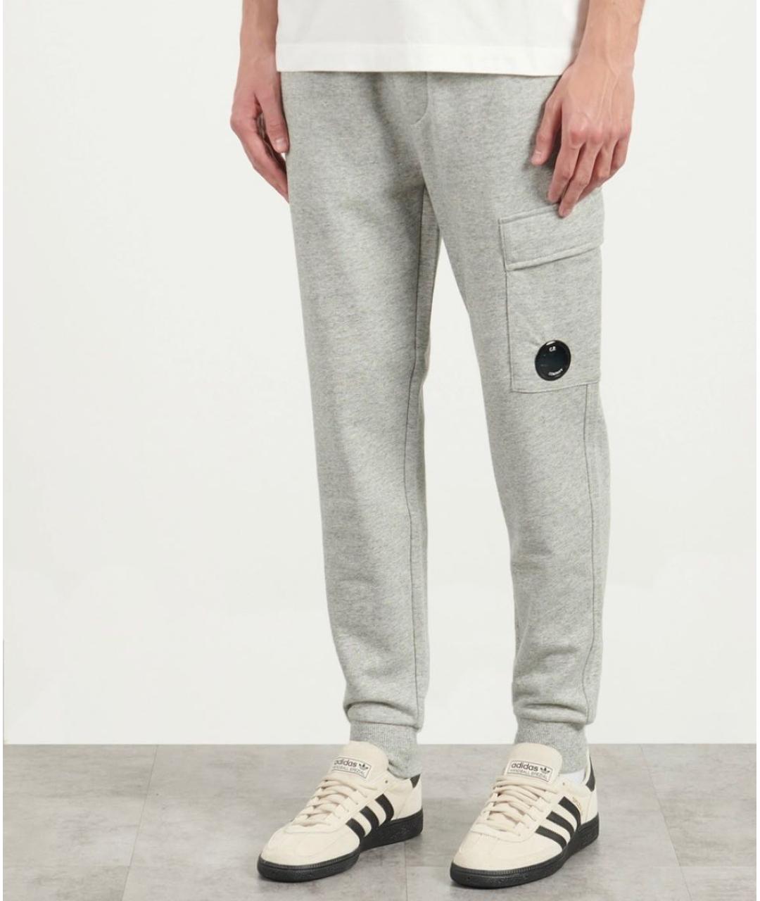 CP COMPANY Серые хлопковые повседневные брюки, фото 3