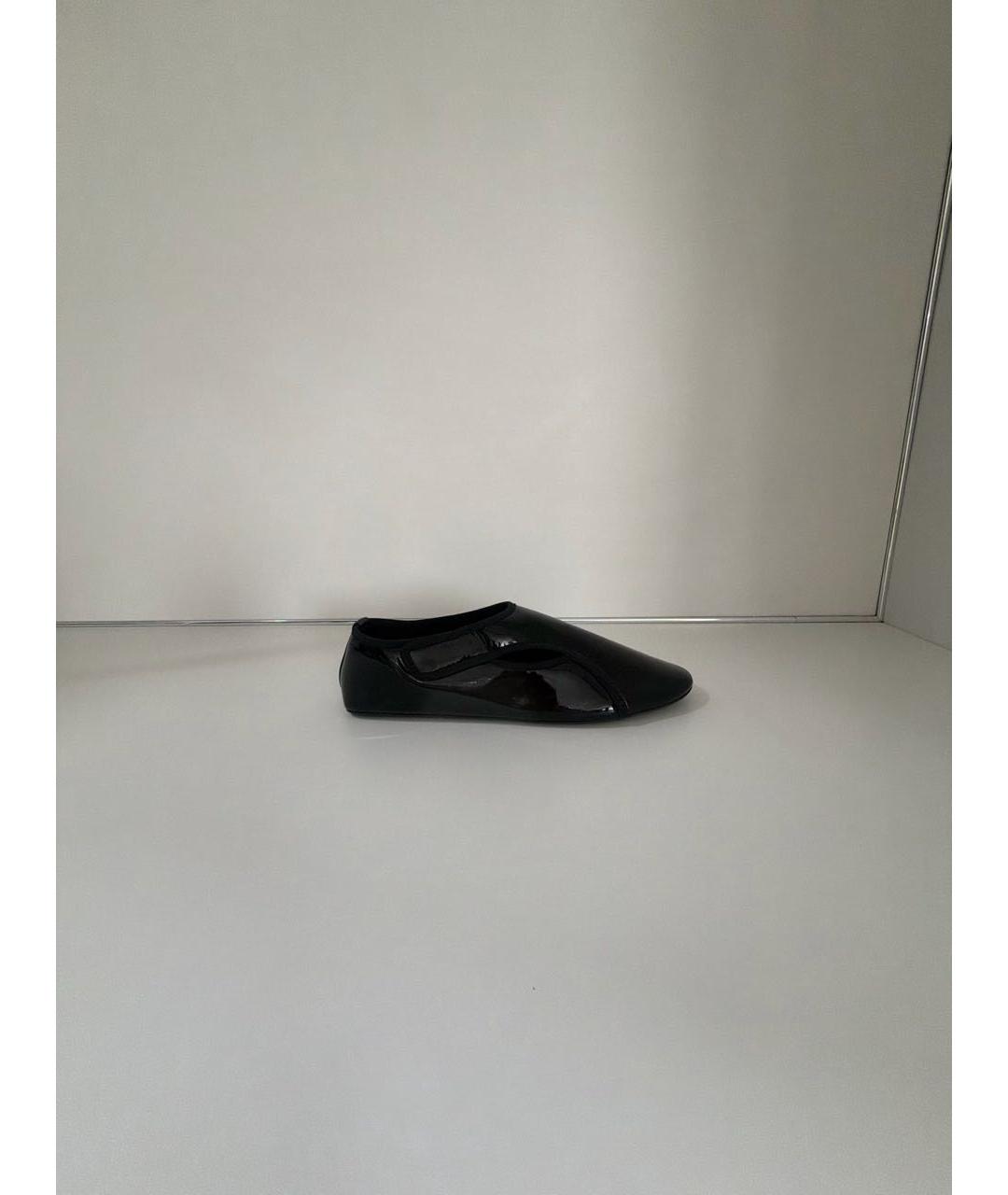 ALAIA Черные балетки из лакированной кожи, фото 8