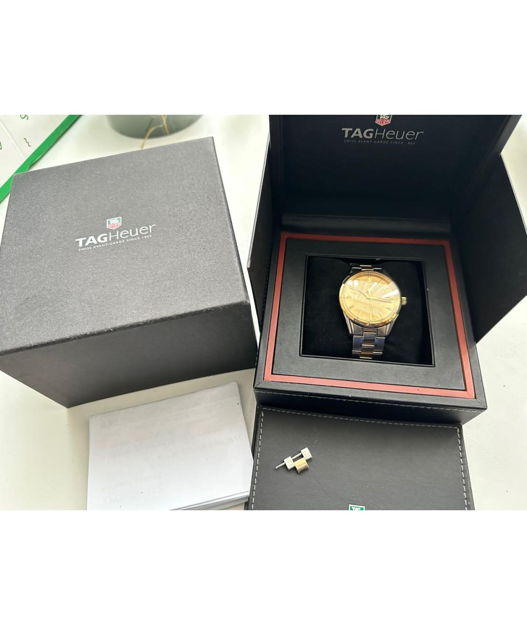 TAG HEUER Золотые часы из золота и стали, фото 4