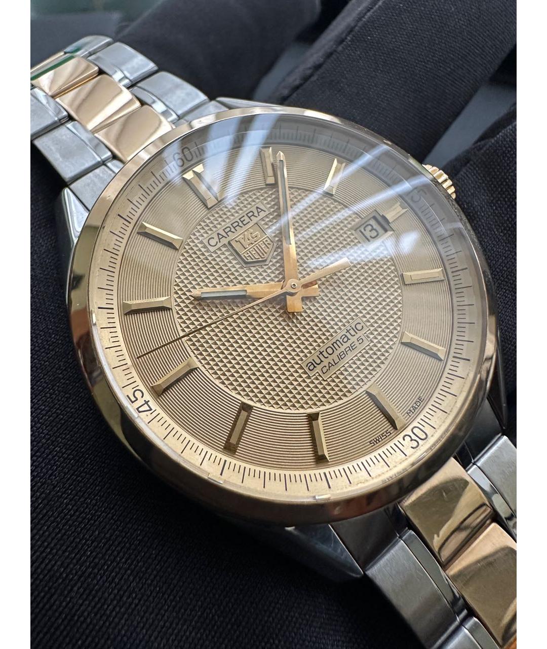 TAG HEUER Золотые часы из золота и стали, фото 5
