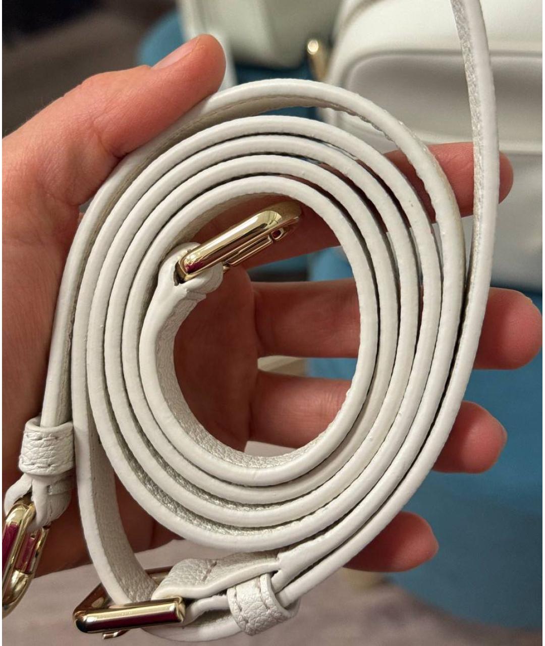 FURLA Белая кожаная сумка через плечо, фото 8