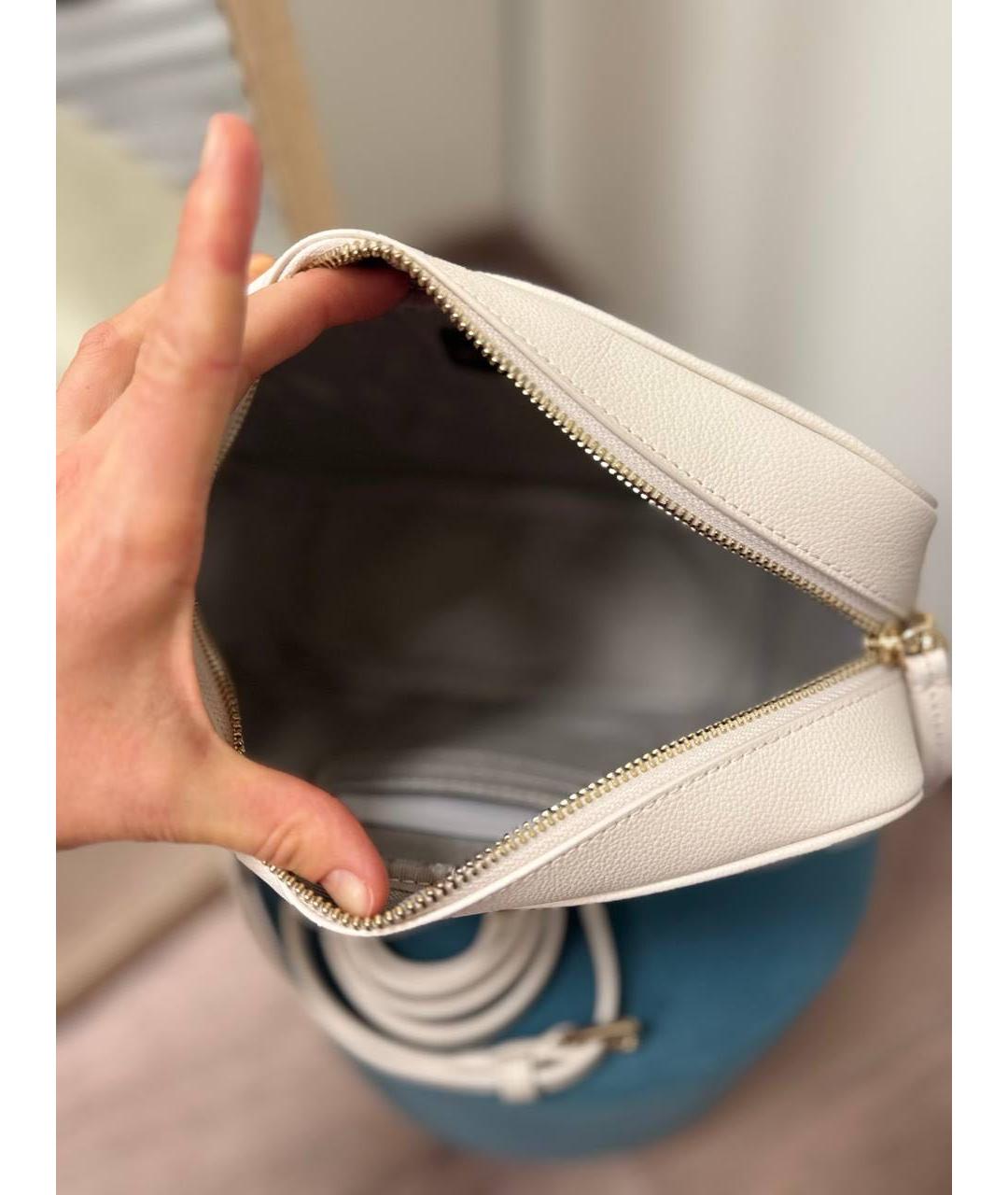 FURLA Белая кожаная сумка через плечо, фото 3