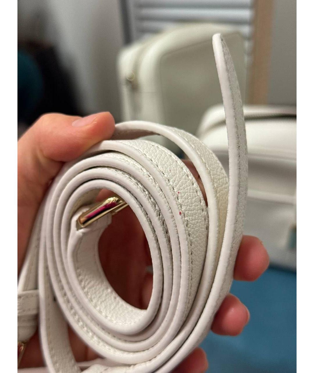 FURLA Белая кожаная сумка через плечо, фото 7