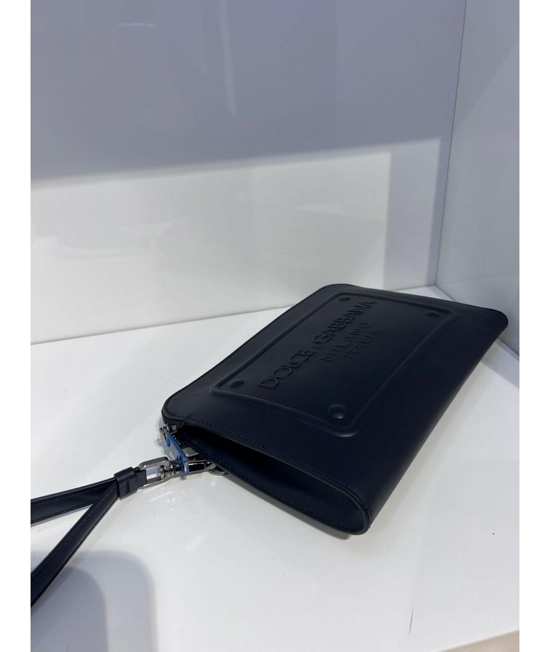DOLCE&GABBANA Черная кожаная папка для документов, фото 4