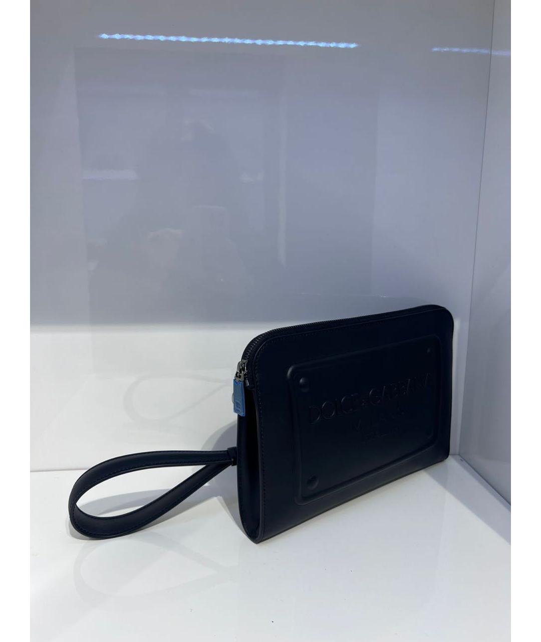 DOLCE&GABBANA Черная кожаная папка для документов, фото 3