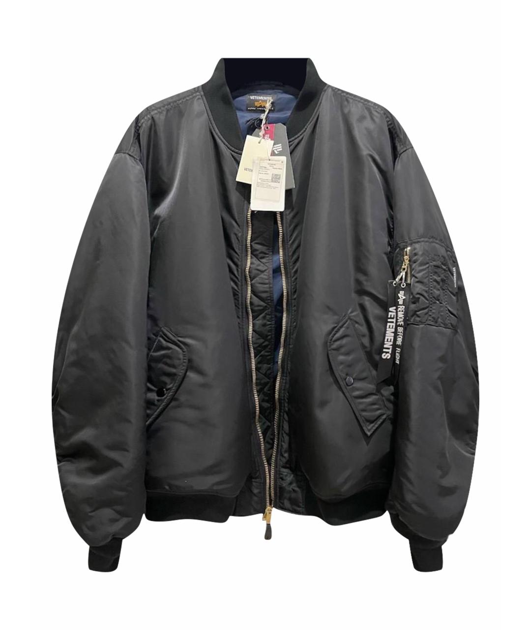 VETEMENTS Черная куртка, фото 1