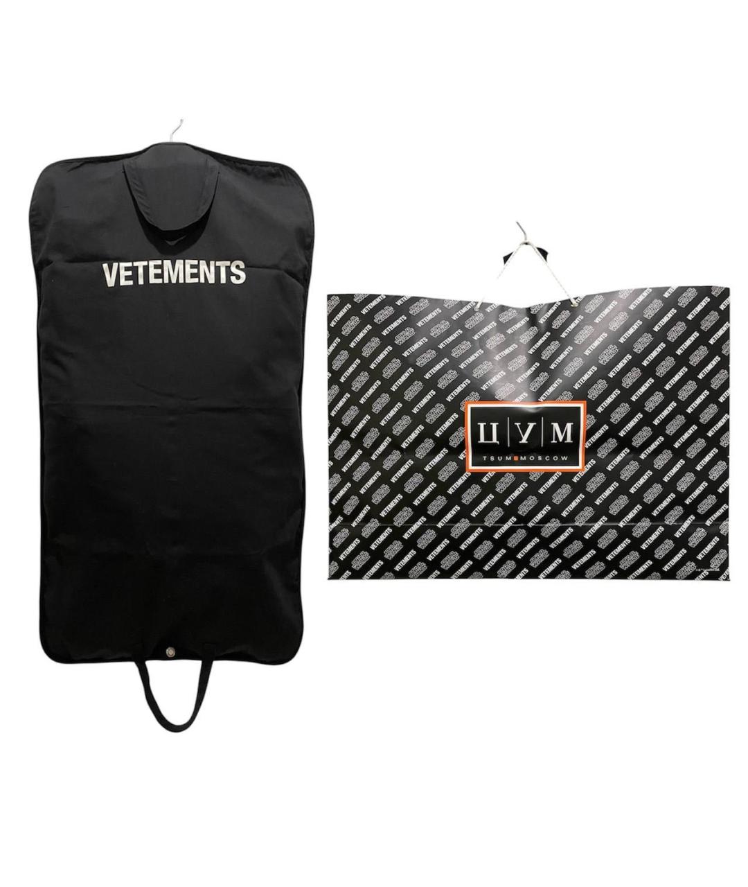 VETEMENTS Черная куртка, фото 5