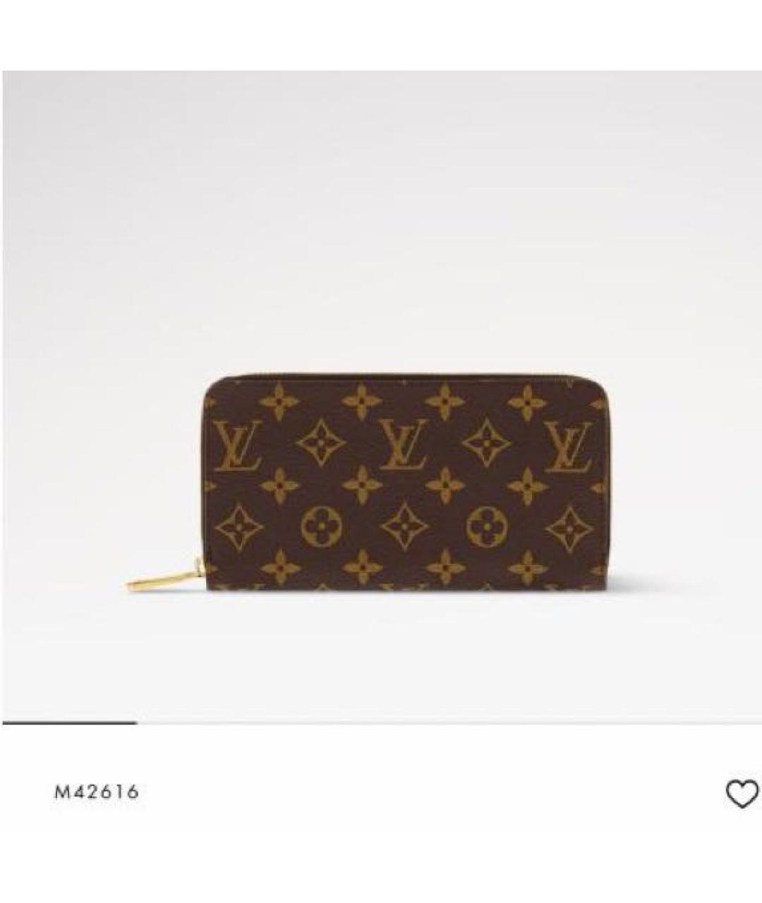 LOUIS VUITTON Коричневый кошелек, фото 2