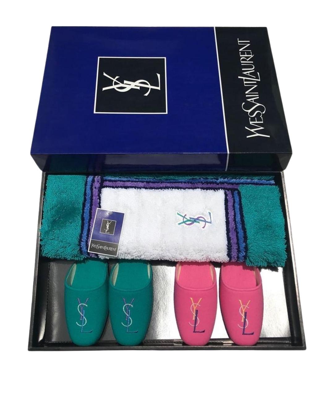 SAINT LAURENT Текстильные шлепанцы, фото 1