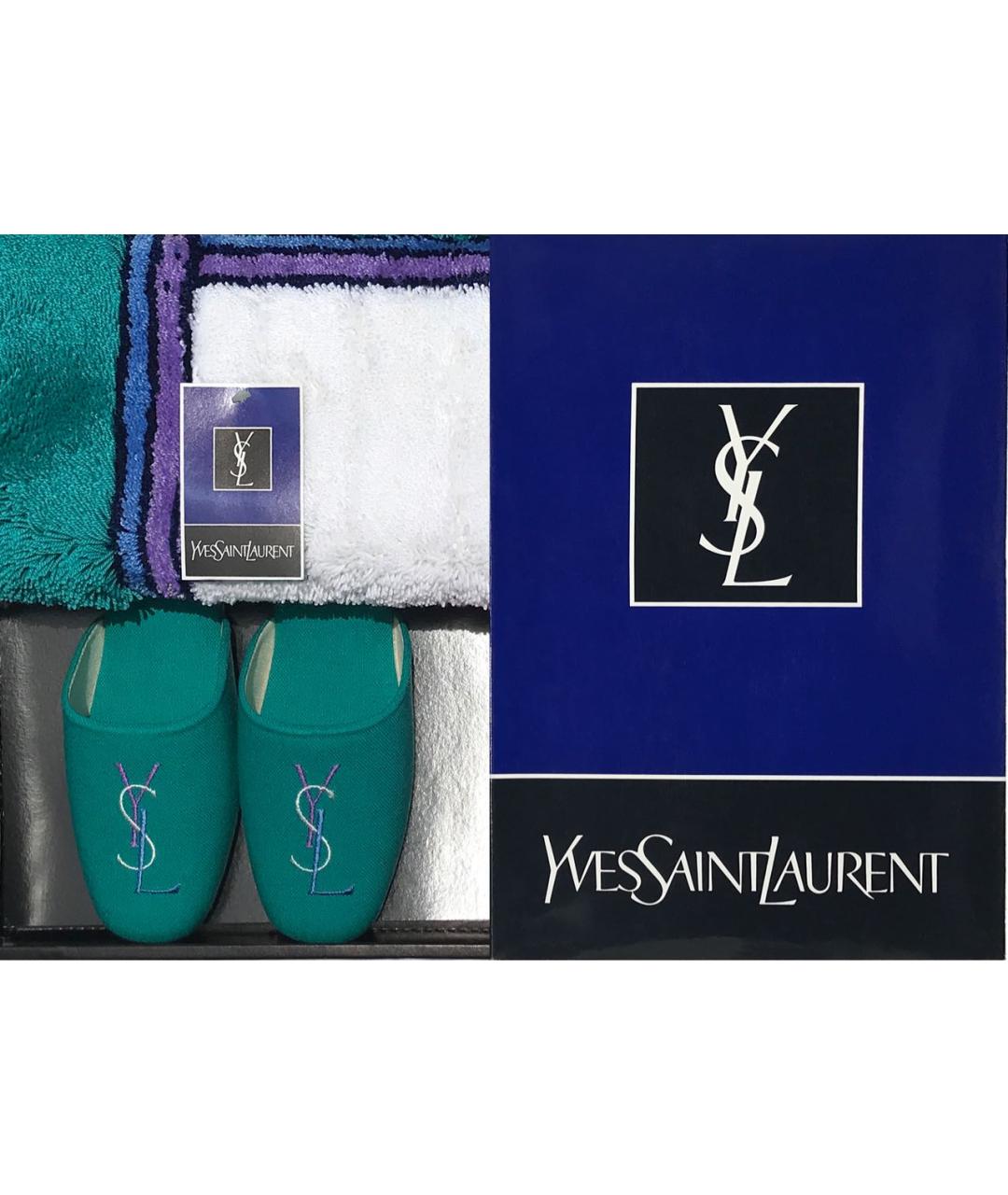 SAINT LAURENT Текстильные шлепанцы, фото 2