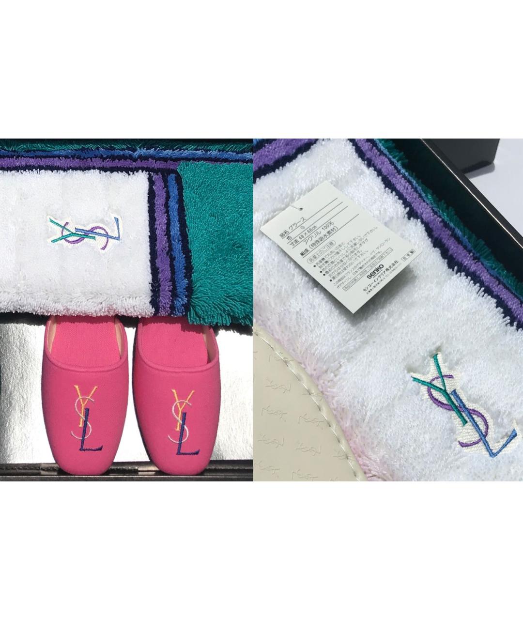 SAINT LAURENT Текстильные шлепанцы, фото 3