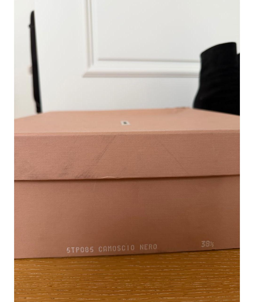 MIU MIU Черные замшевые ботильоны, фото 4