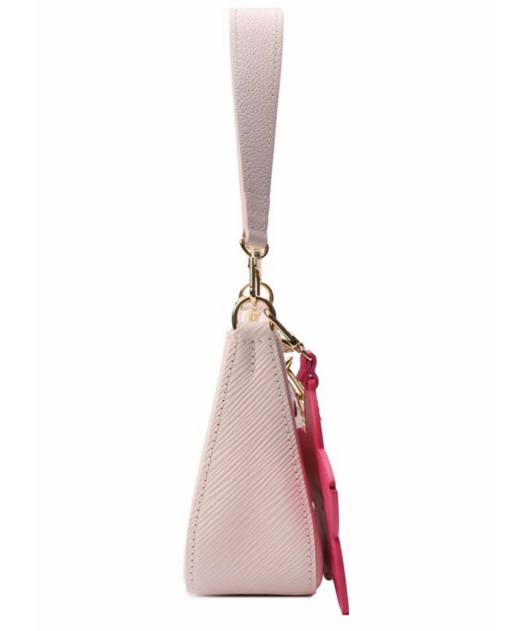LOUIS VUITTON Розовая кожаная сумка через плечо, фото 6