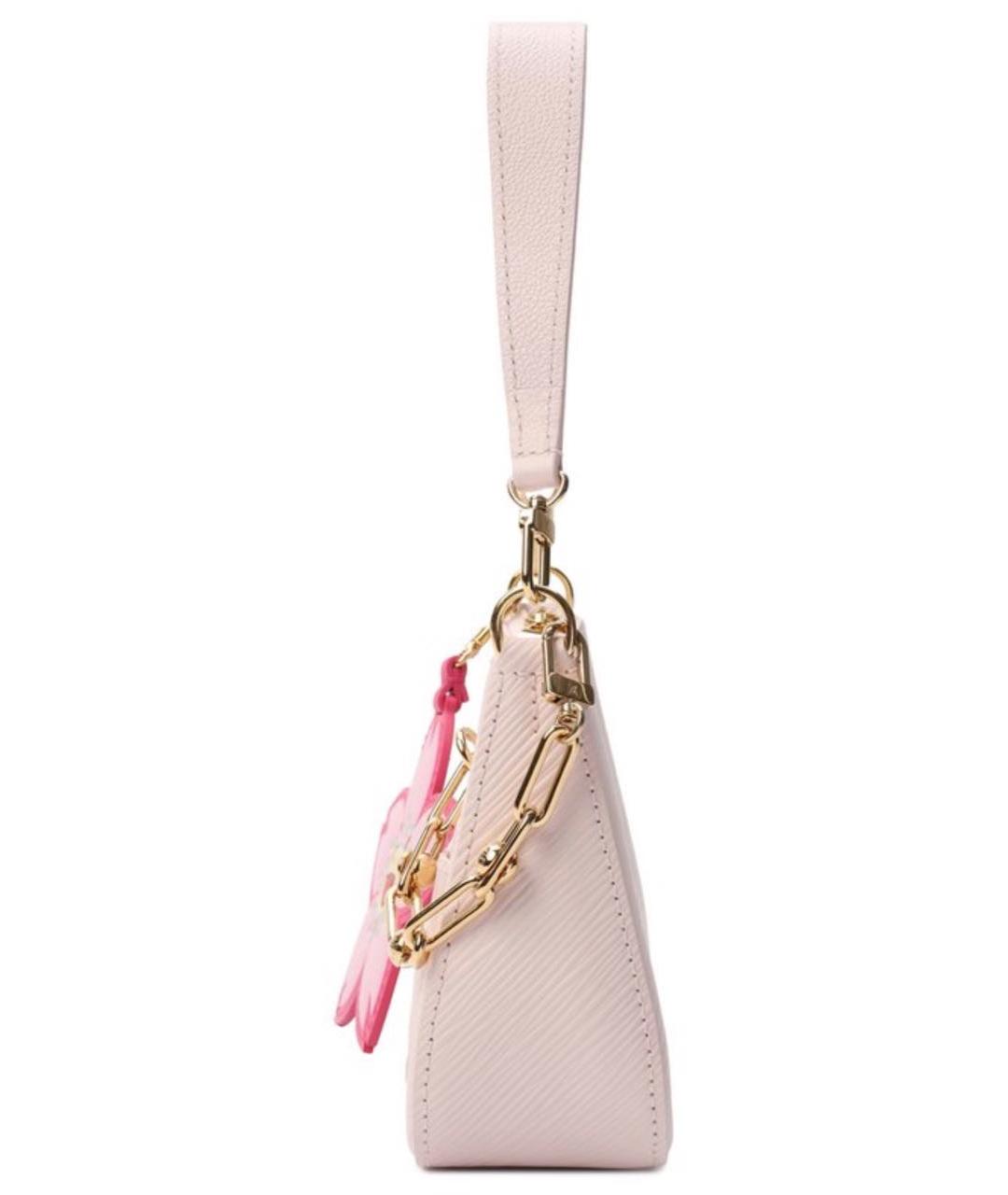 LOUIS VUITTON Розовая кожаная сумка через плечо, фото 5