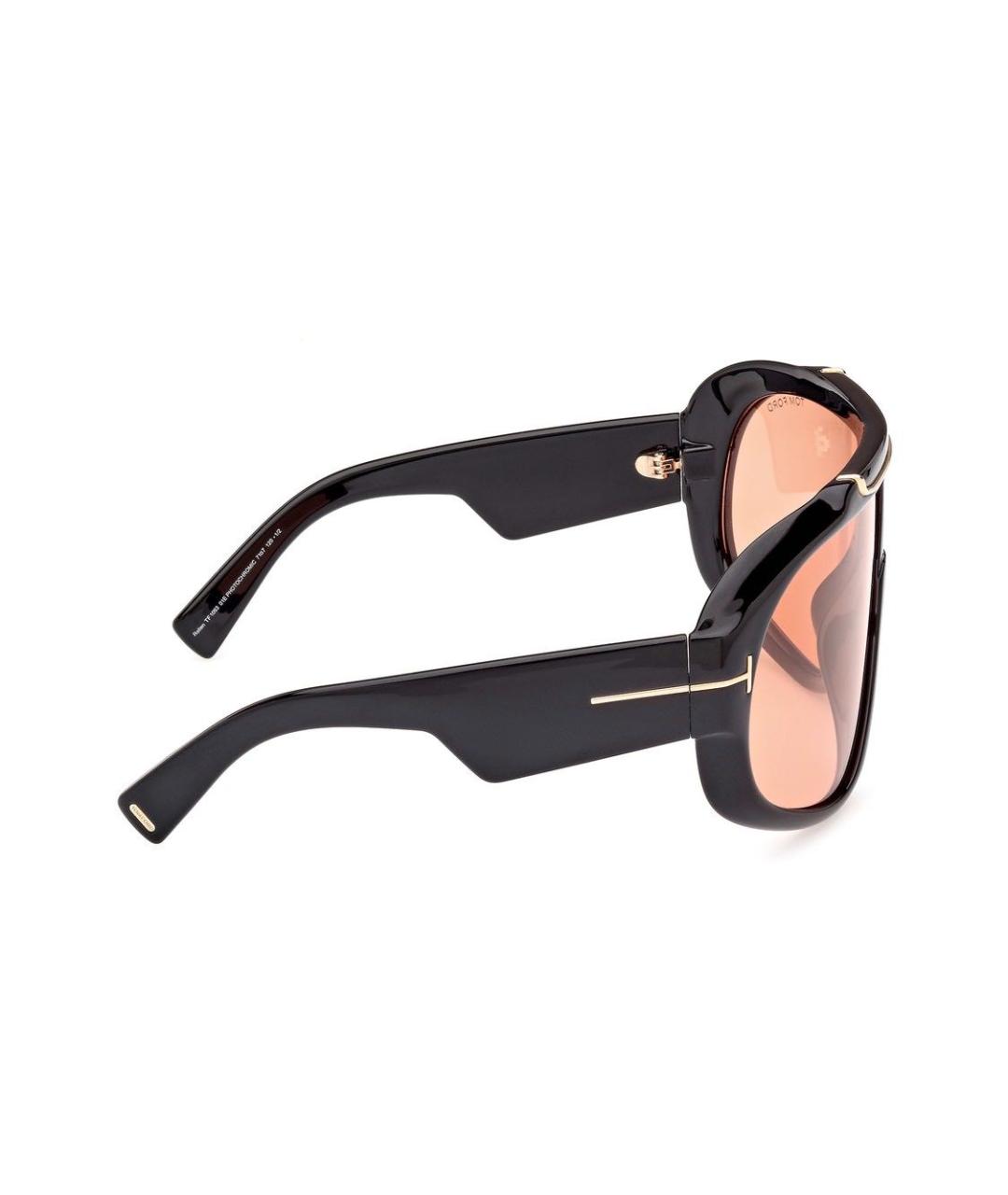 TOM FORD Черные пластиковые солнцезащитные очки, фото 2
