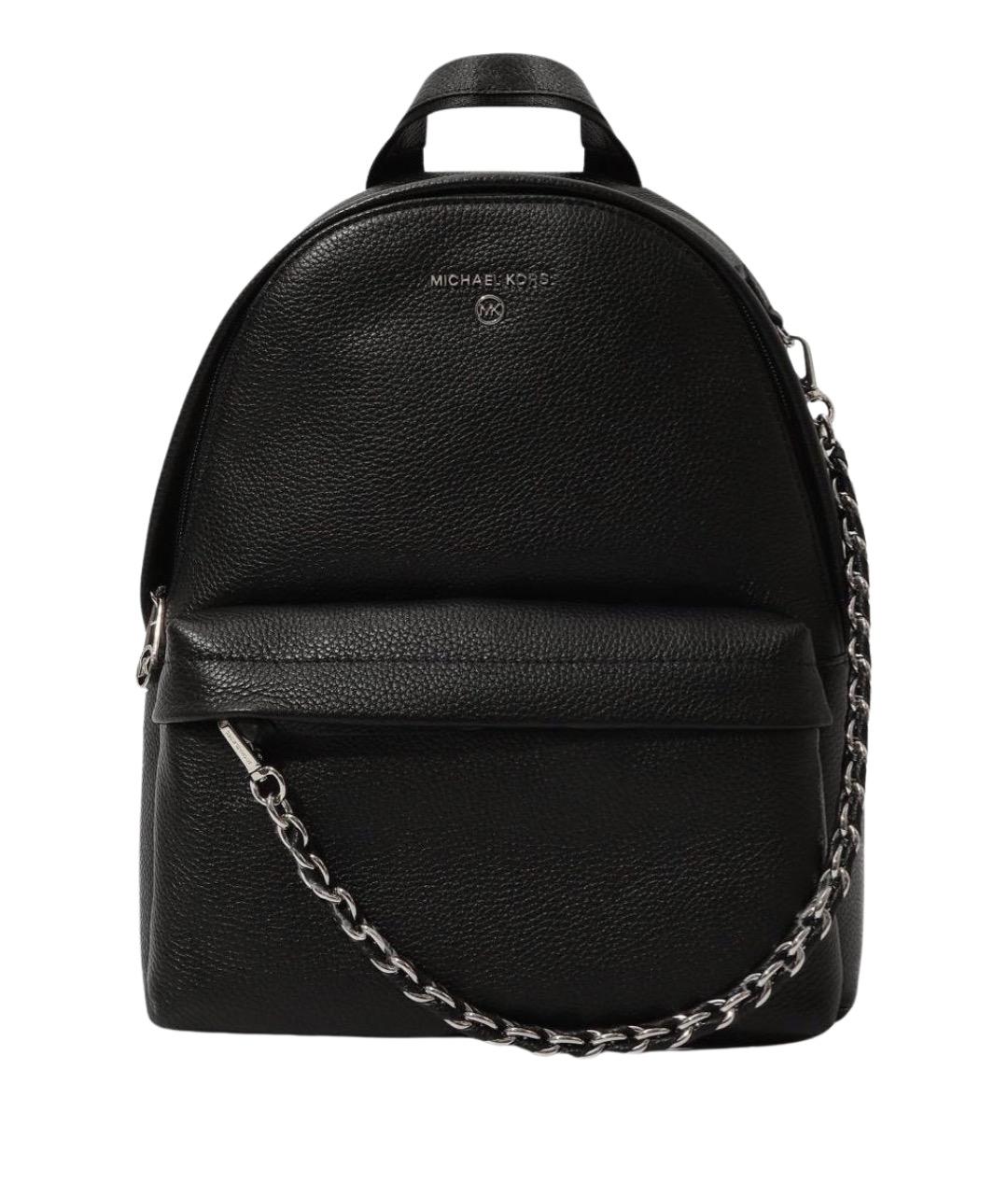 MICHAEL KORS Черный кожаный рюкзак, фото 1