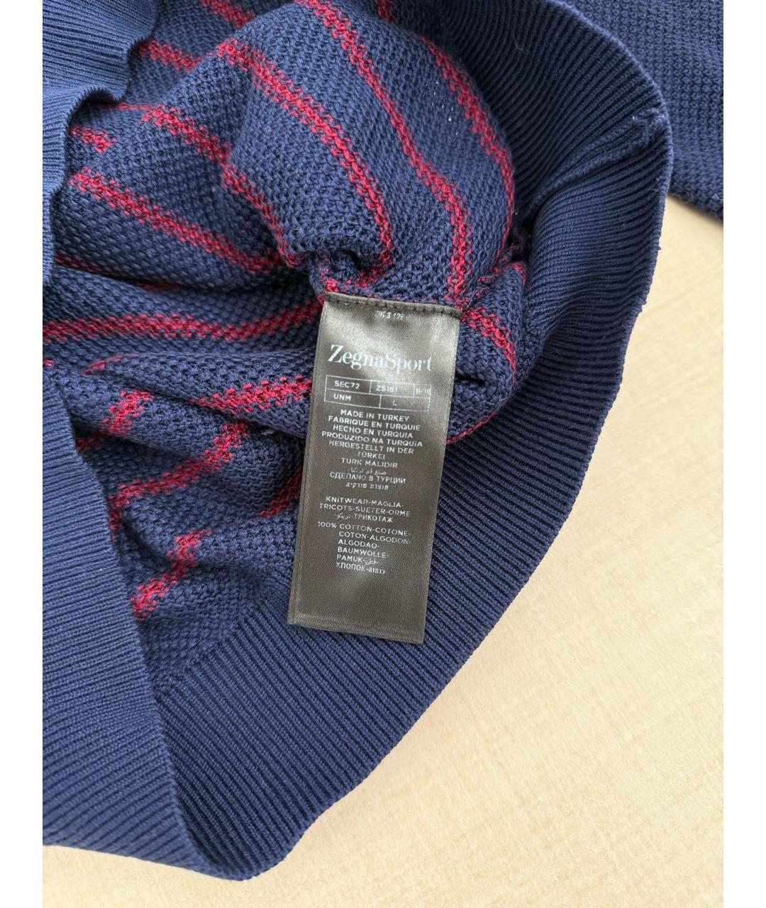 ZEGNA Темно-синий джемпер / свитер, фото 5