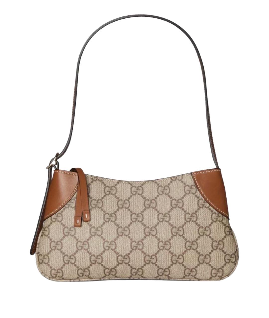 GUCCI Коричневая сумка с короткими ручками, фото 1