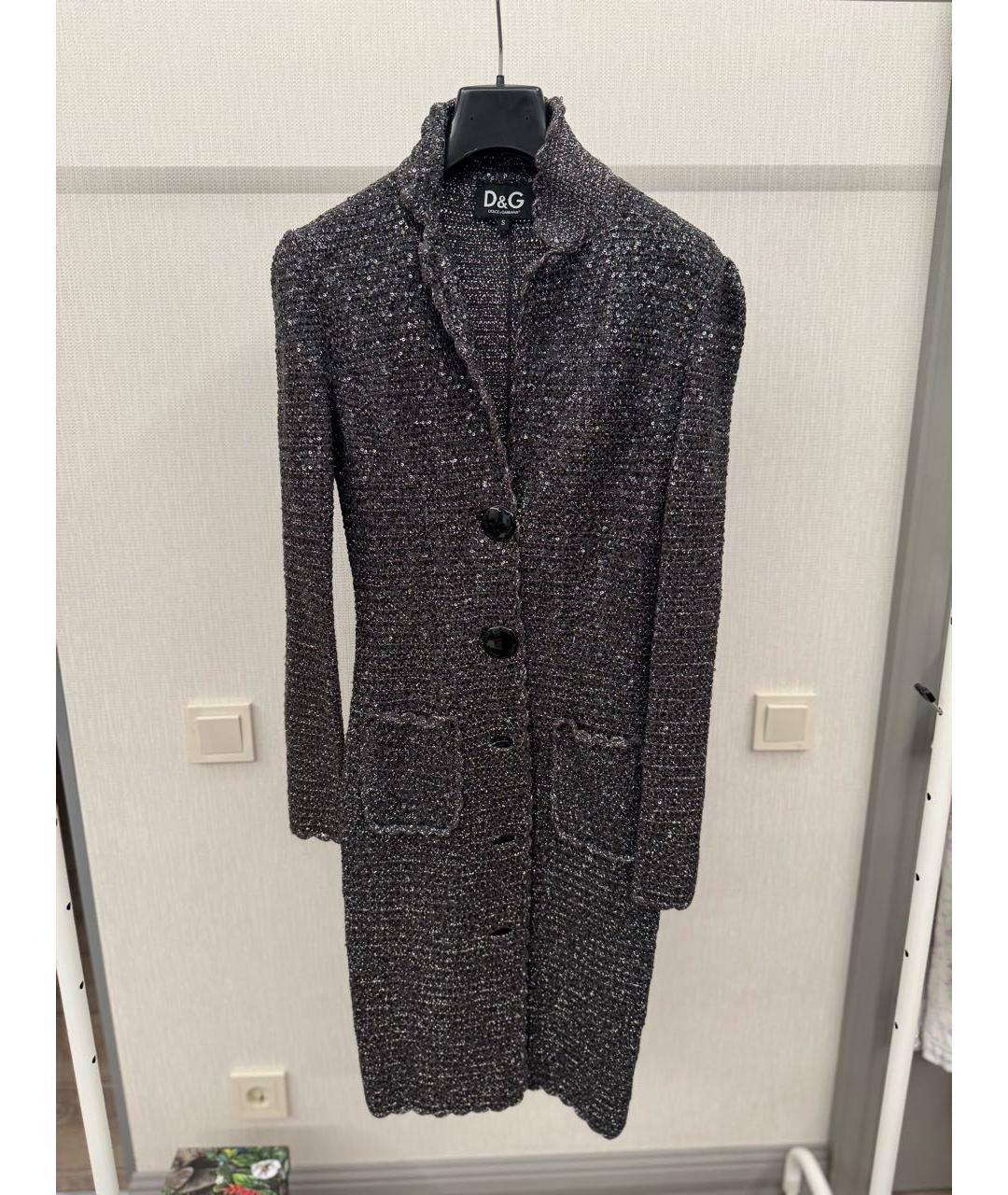 DOLCE&GABBANA Черный хлопковый кардиган, фото 4