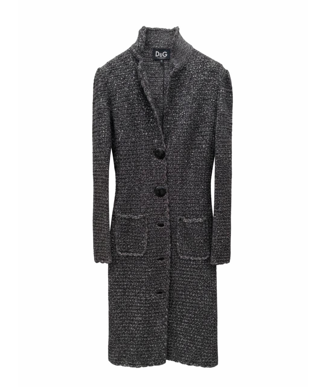 DOLCE&GABBANA Черный хлопковый кардиган, фото 1