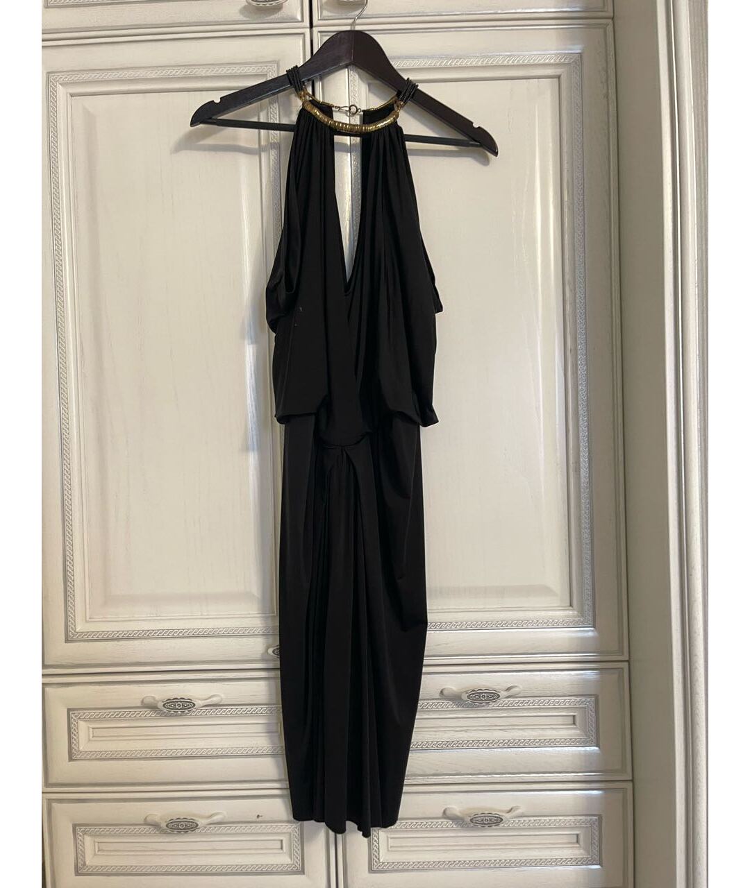 FAITH CONNEXION Черное полиэстеровое вечернее платье, фото 4