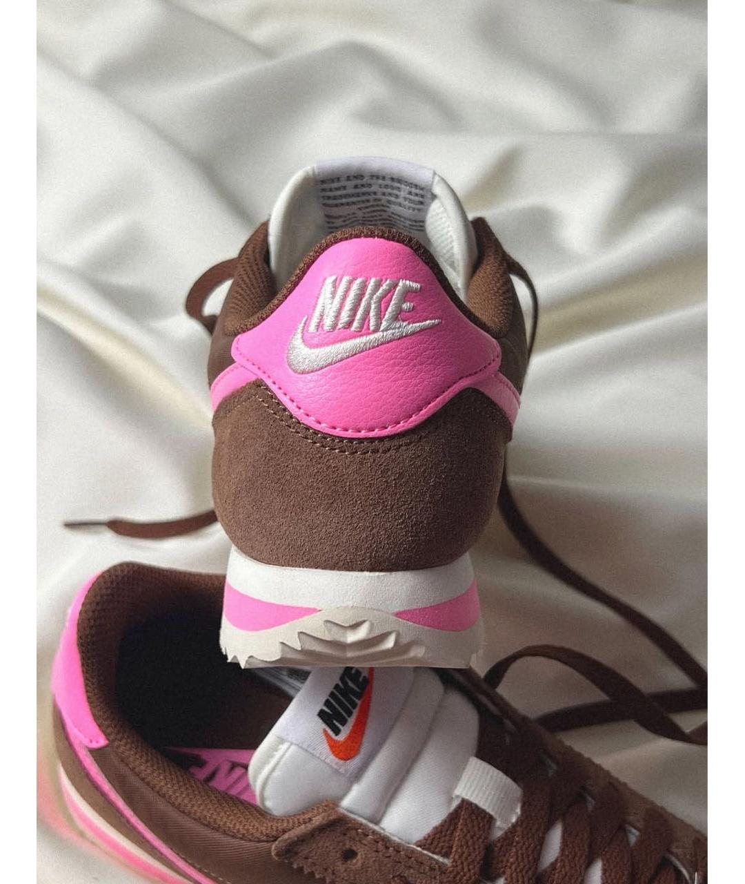 NIKE Коричневые текстильные кроссовки, фото 3