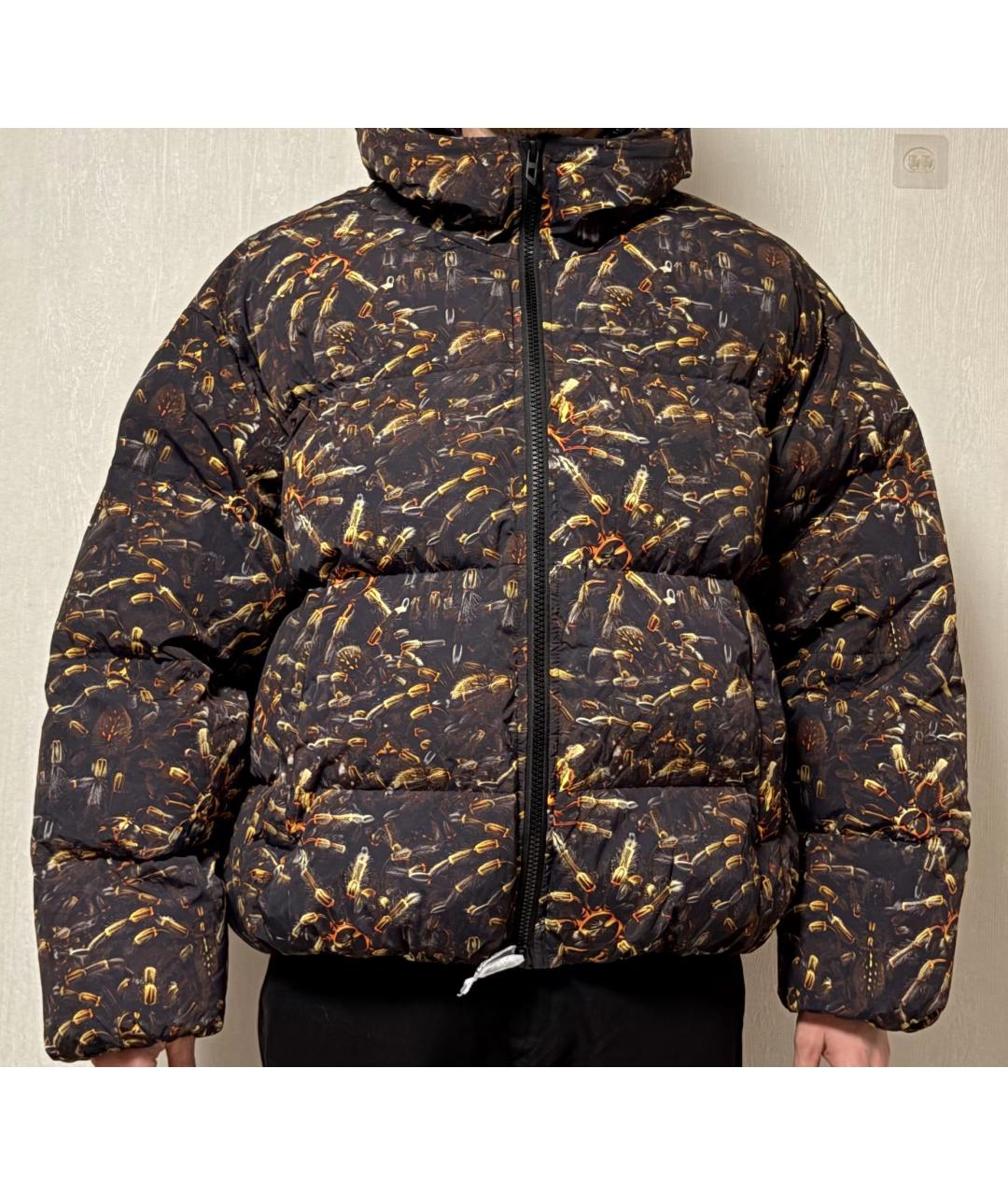 DIESEL Коричневый полиэстеровый пуховик, фото 5