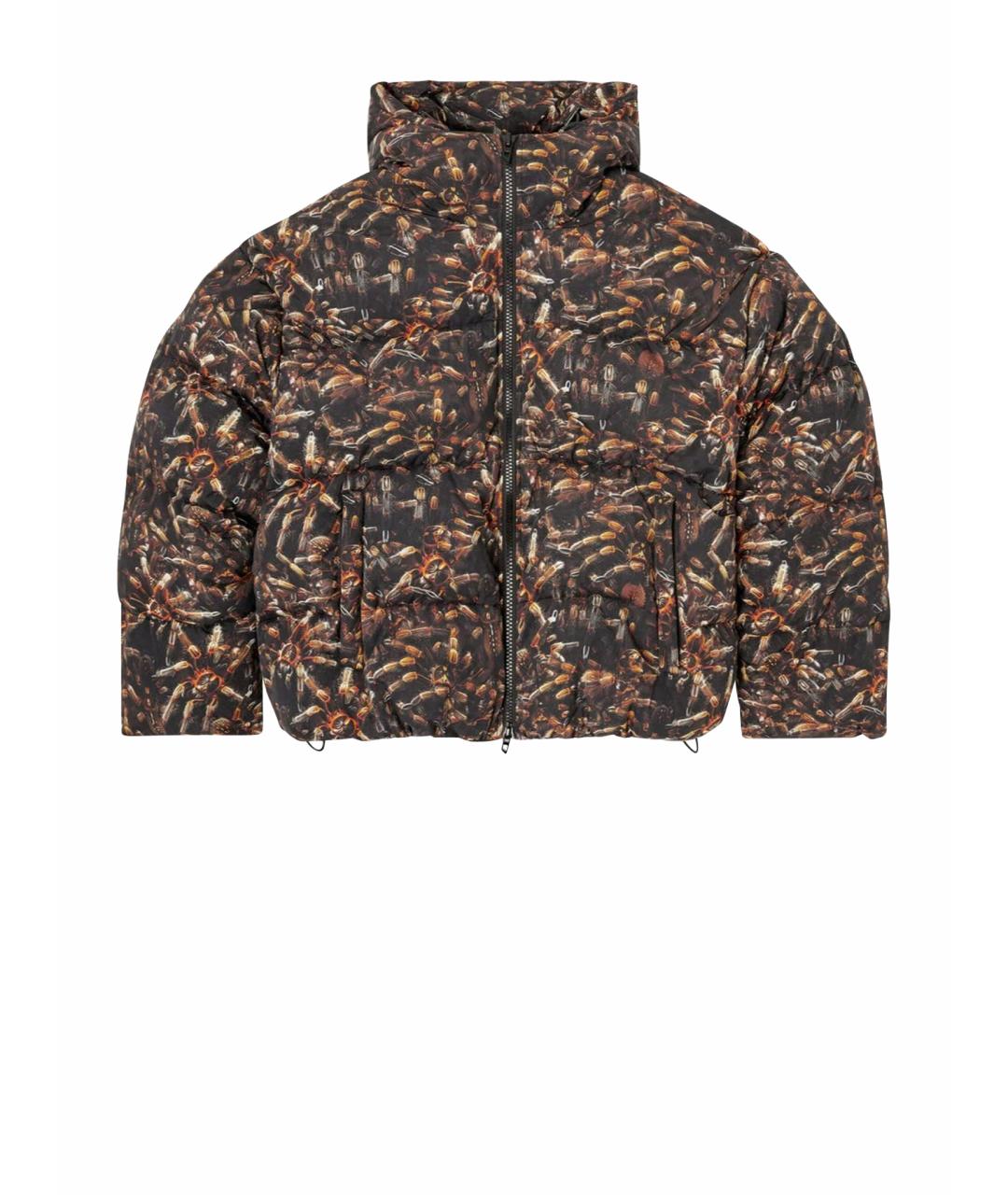 DIESEL Коричневый полиэстеровый пуховик, фото 1