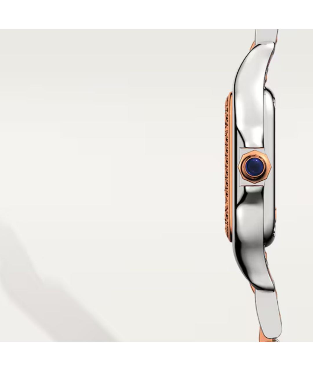 CARTIER Серебряные часы из розового золота, фото 5