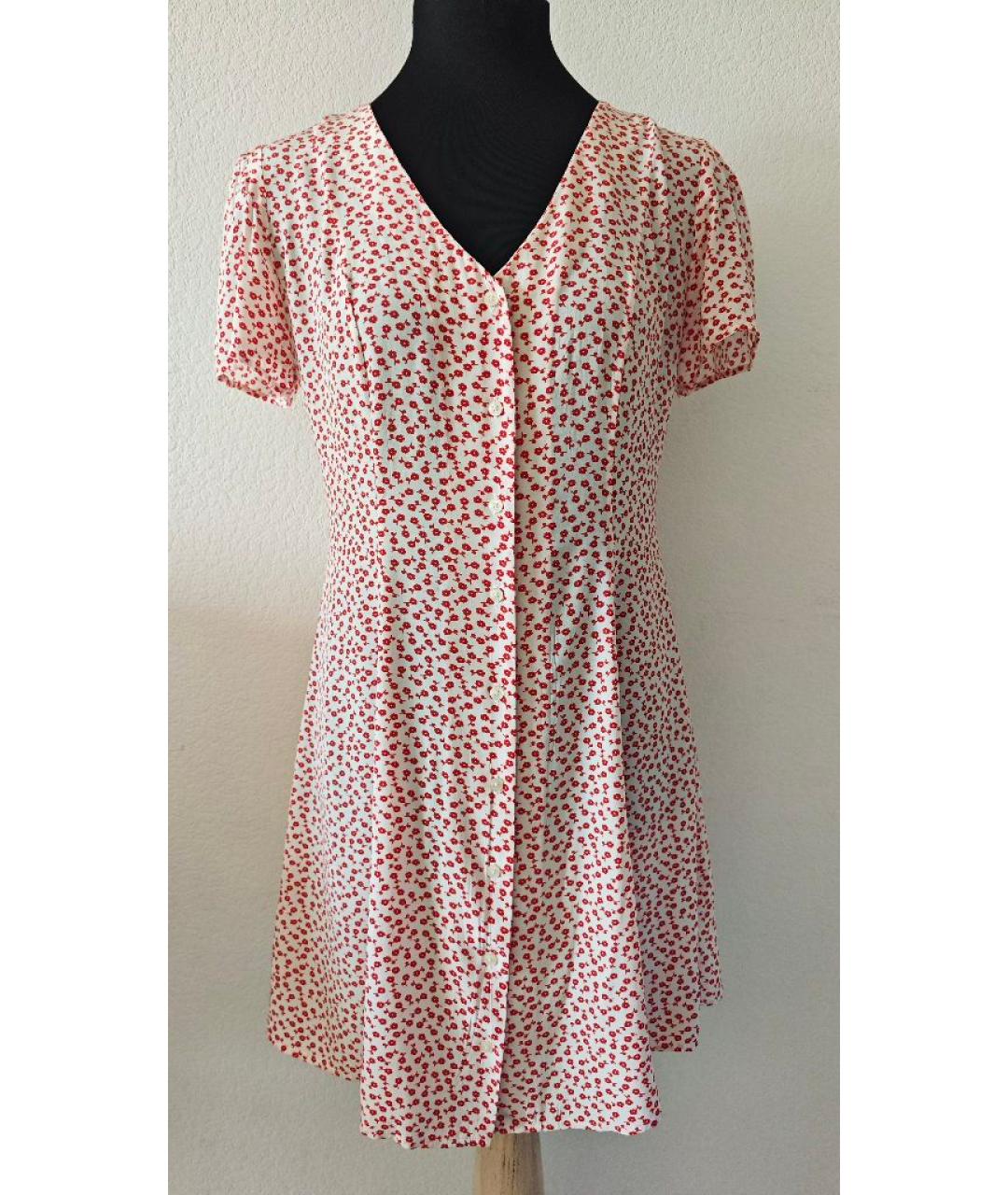 CALVIN KLEIN JEANS Красное вискозное повседневное платье, фото 10