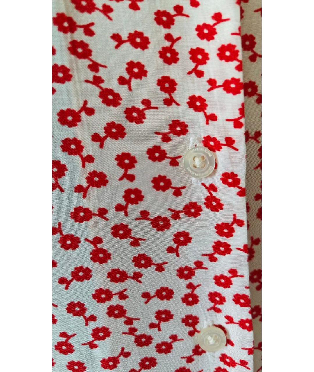 CALVIN KLEIN JEANS Красное вискозное повседневное платье, фото 7