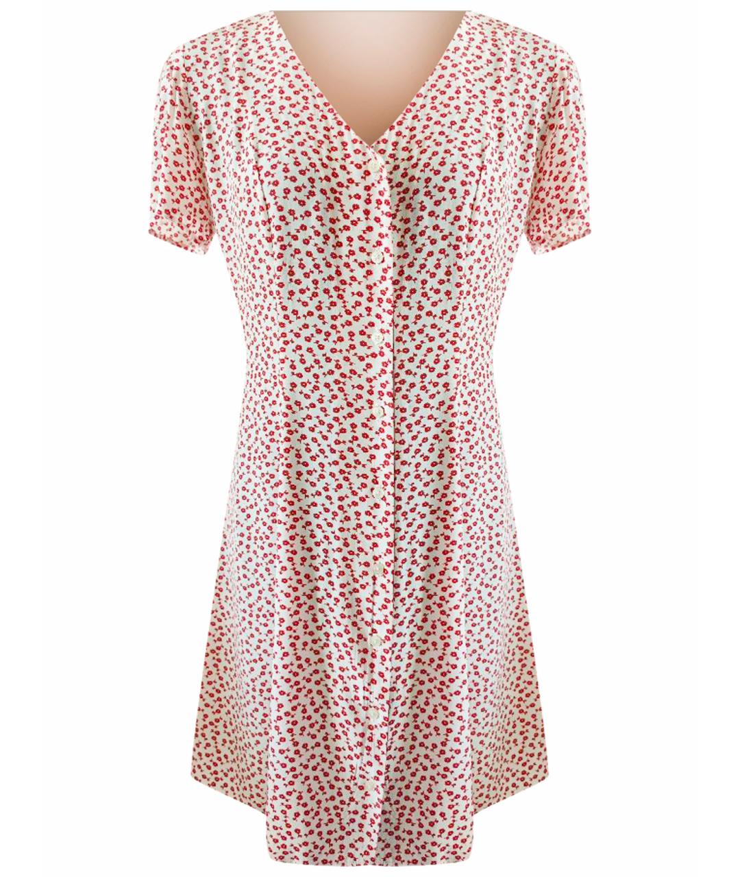 CALVIN KLEIN JEANS Красное вискозное повседневное платье, фото 1