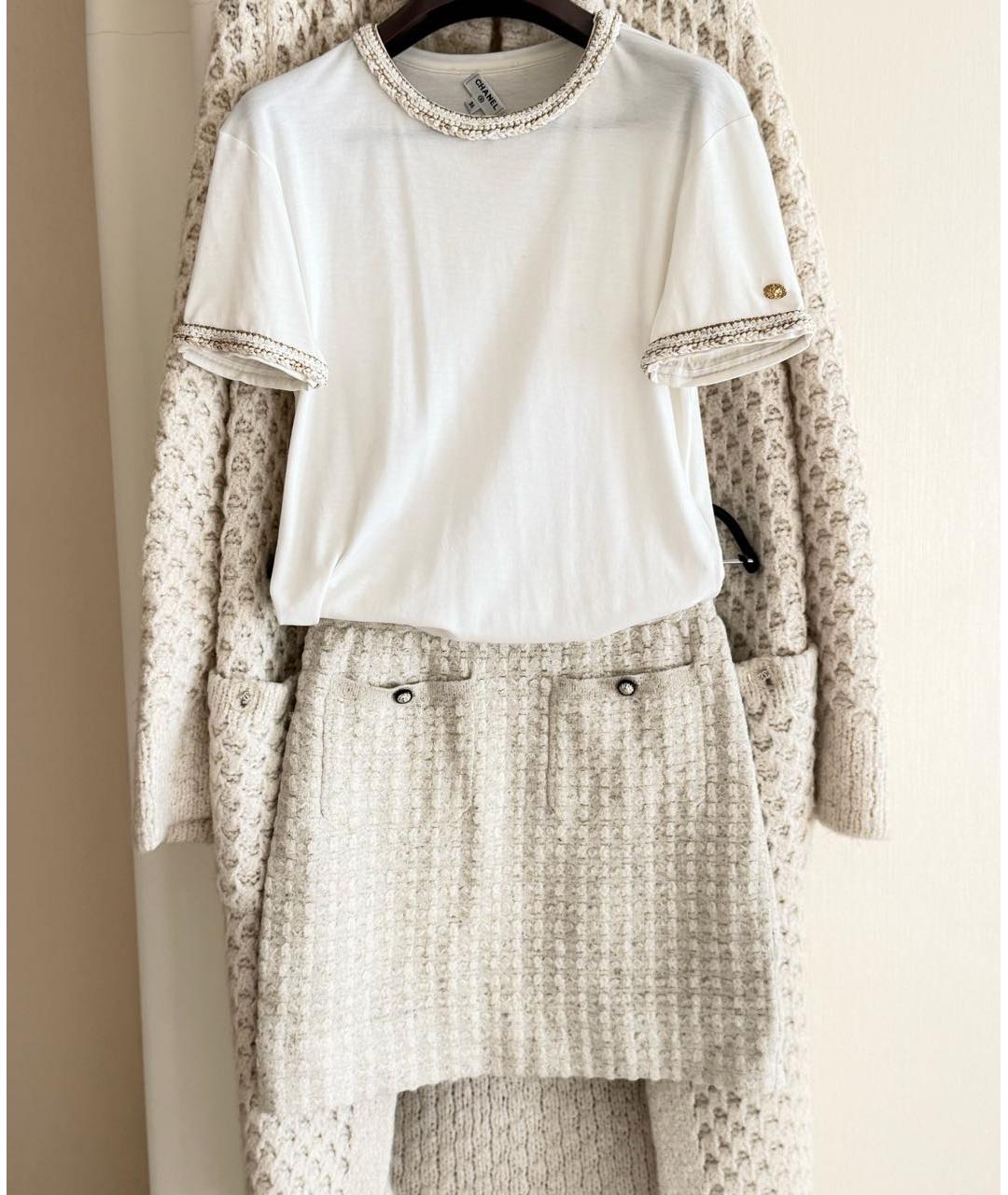 CHANEL Бежевый кашемировый кардиган, фото 7