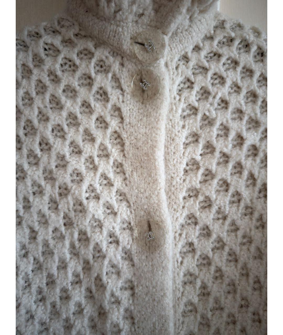 CHANEL Бежевый кашемировый кардиган, фото 3