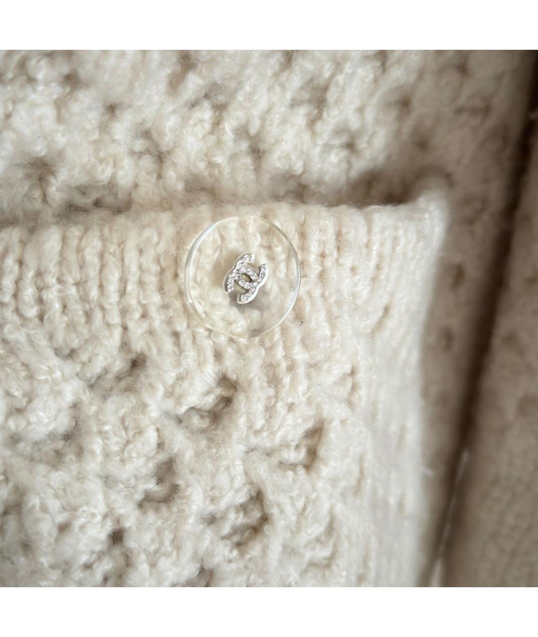 CHANEL Бежевый кашемировый кардиган, фото 6