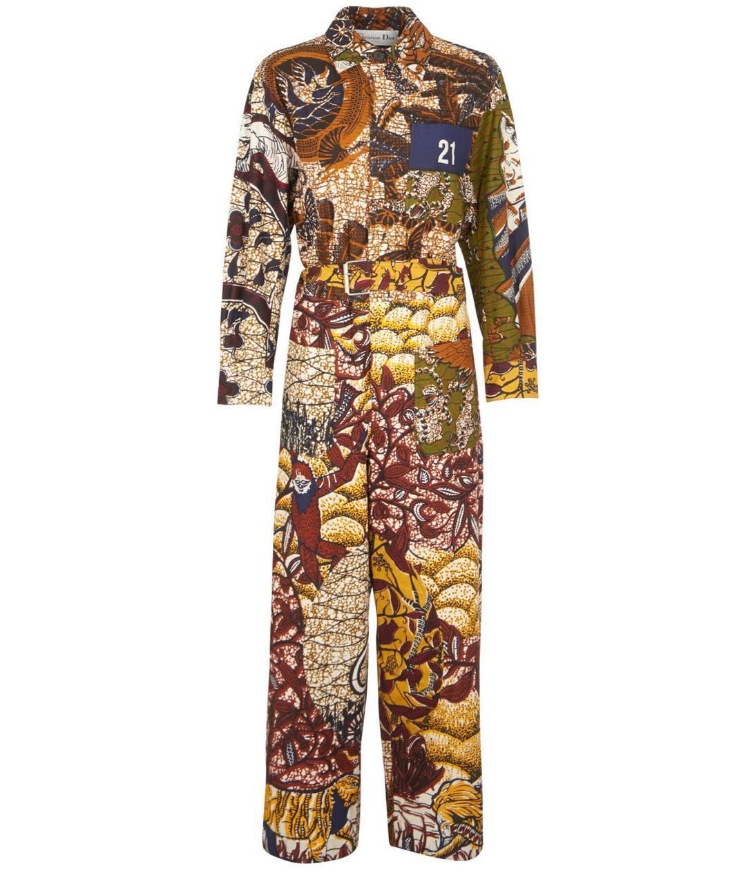 CHRISTIAN DIOR Мульти хлопковый комбинезон, фото 1