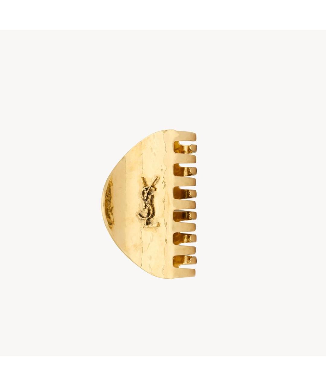 SAINT LAURENT Золотая заколка, фото 6