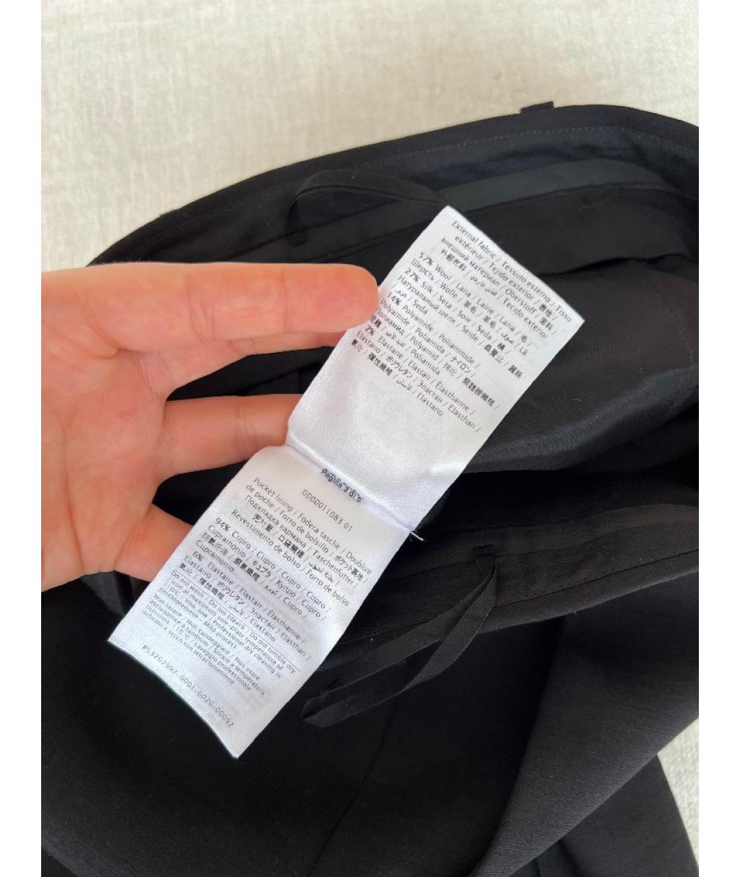 VALENTINO Черные брюки узкие, фото 5