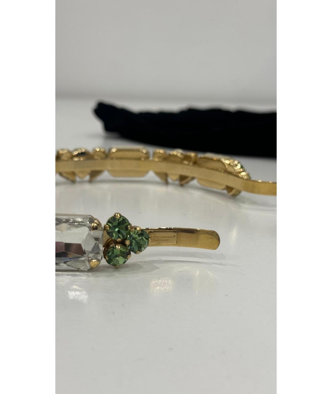 DOLCE&GABBANA Золотой ободок, фото 5