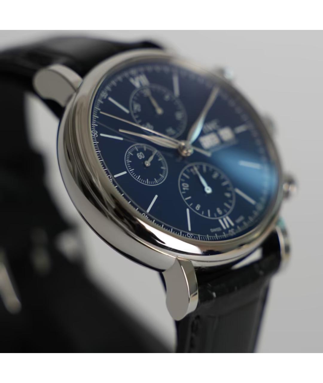 IWC Синие металлические часы, фото 4
