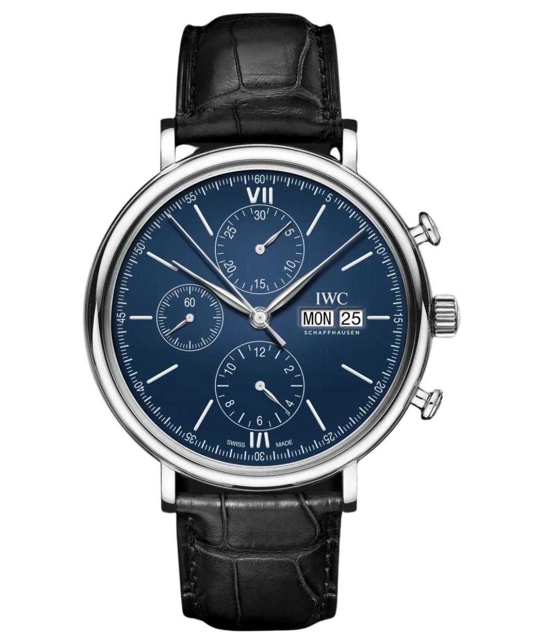 IWC Синие металлические часы, фото 1