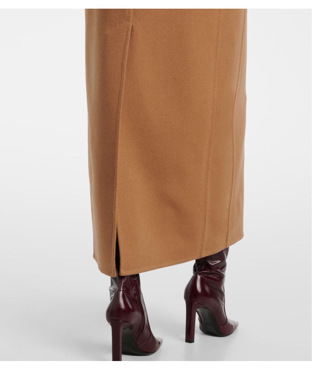 SAINT LAURENT Бежевое кашемировое пальто, фото 5