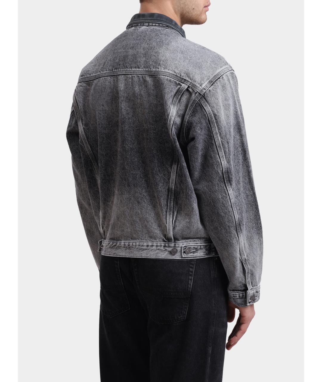 DIESEL Серая деним куртка, фото 5