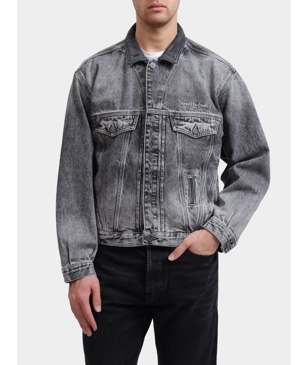 DIESEL Серая деним куртка, фото 6