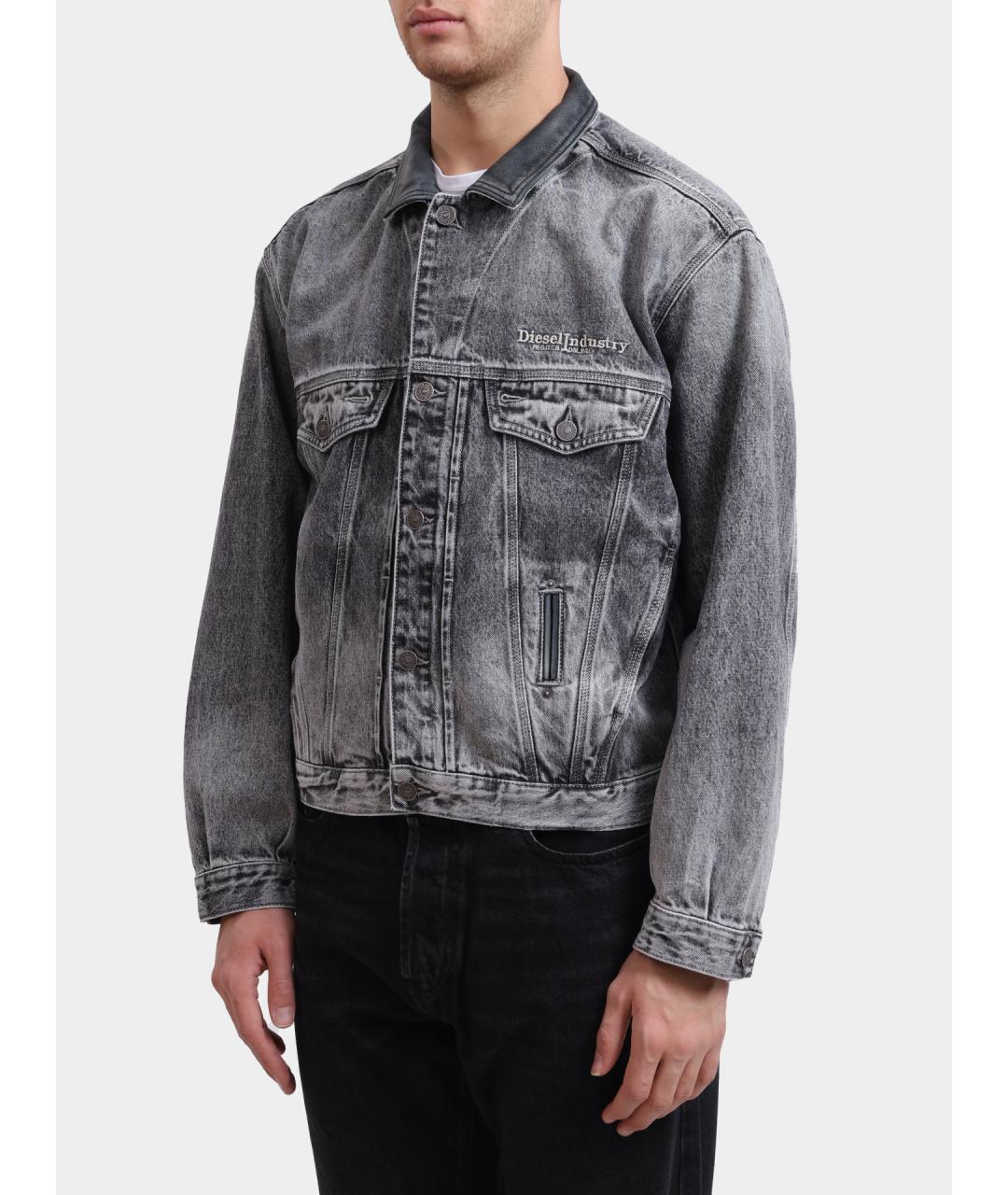DIESEL Серая деним куртка, фото 3